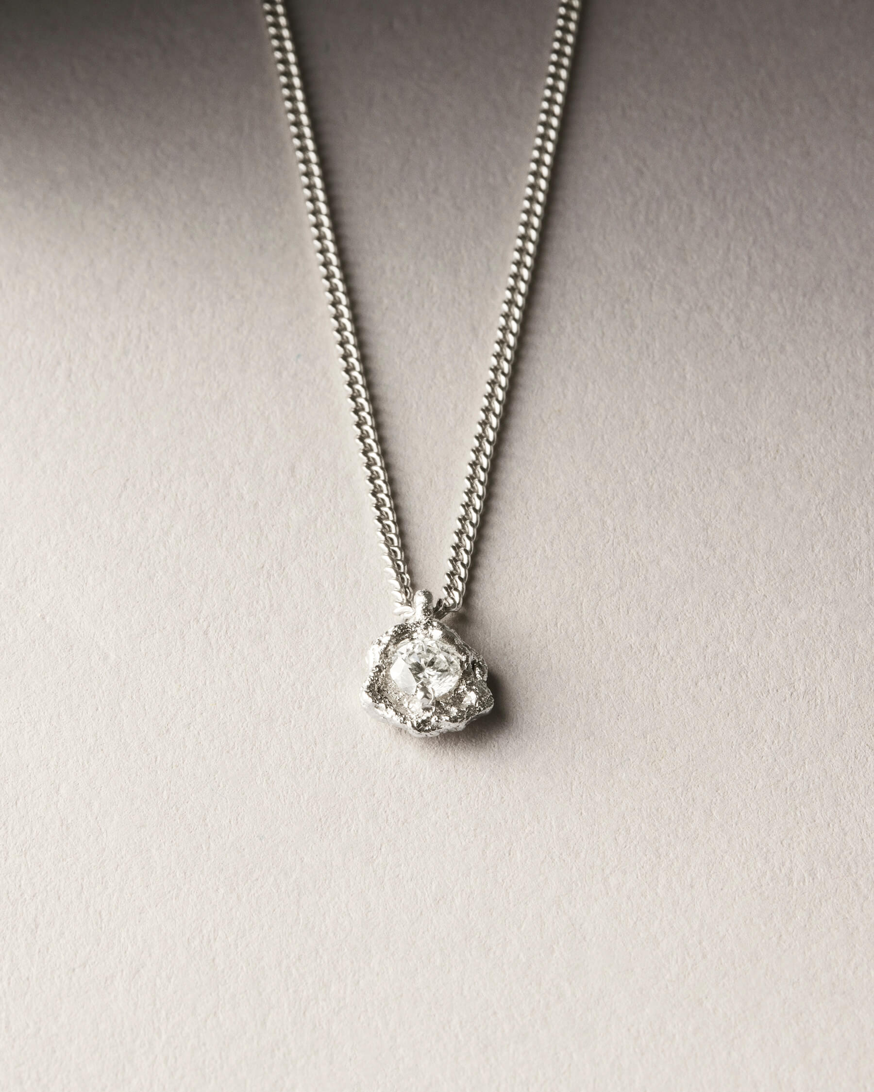 Raw Diamond necklace