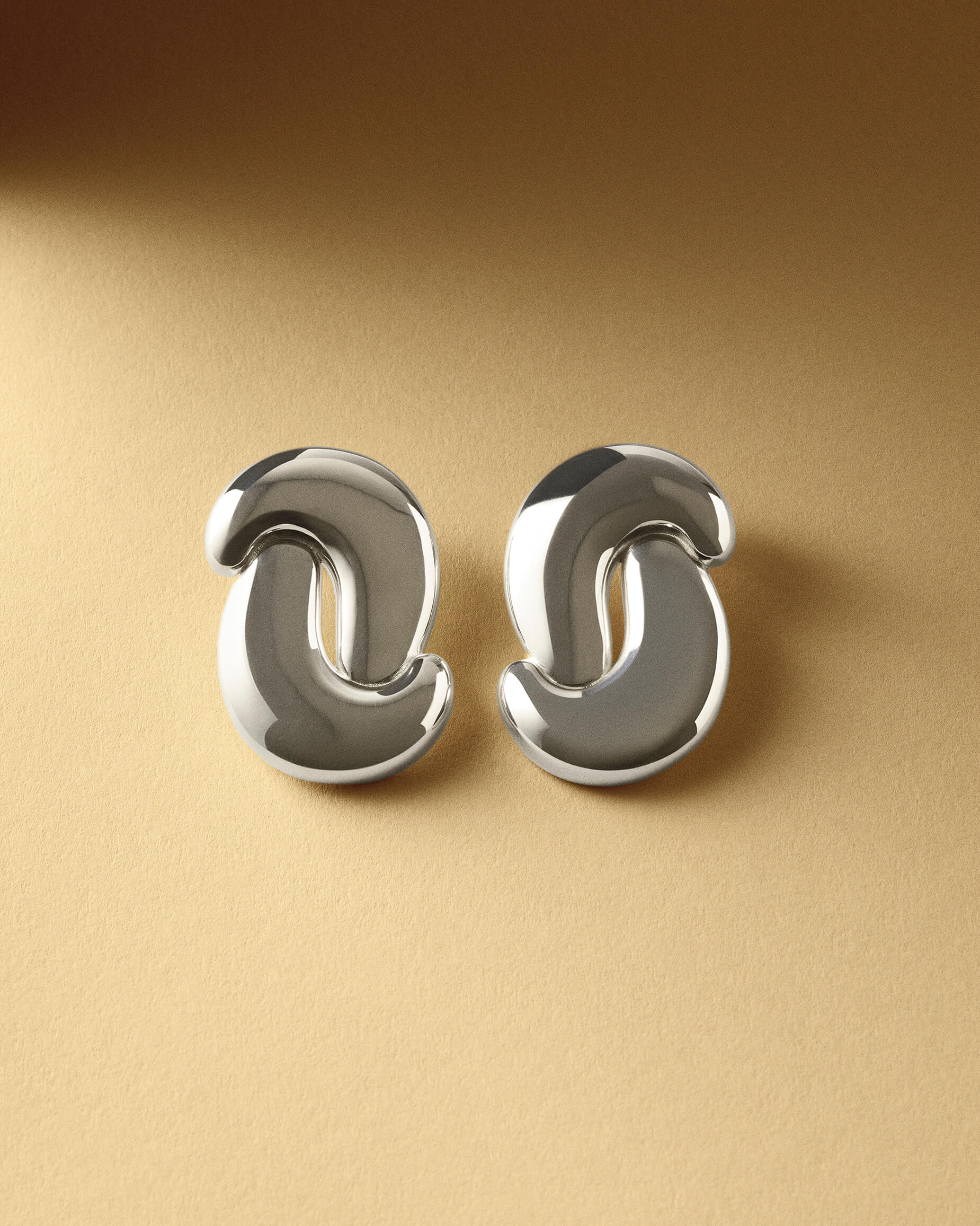 Cashew Earrings Silver Nootka Jewelry