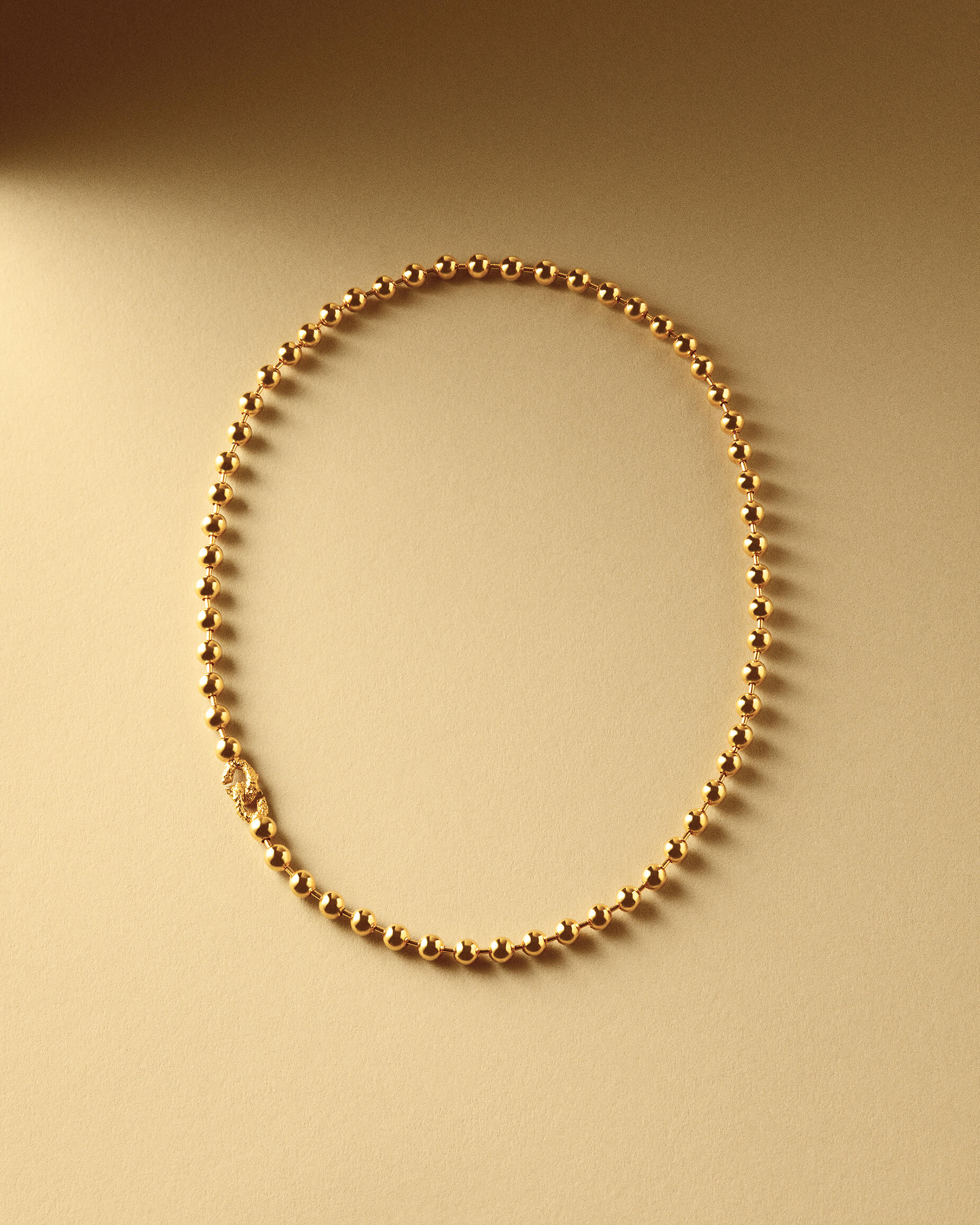 Mini Sphere Necklace Gold Nootka Jewelry