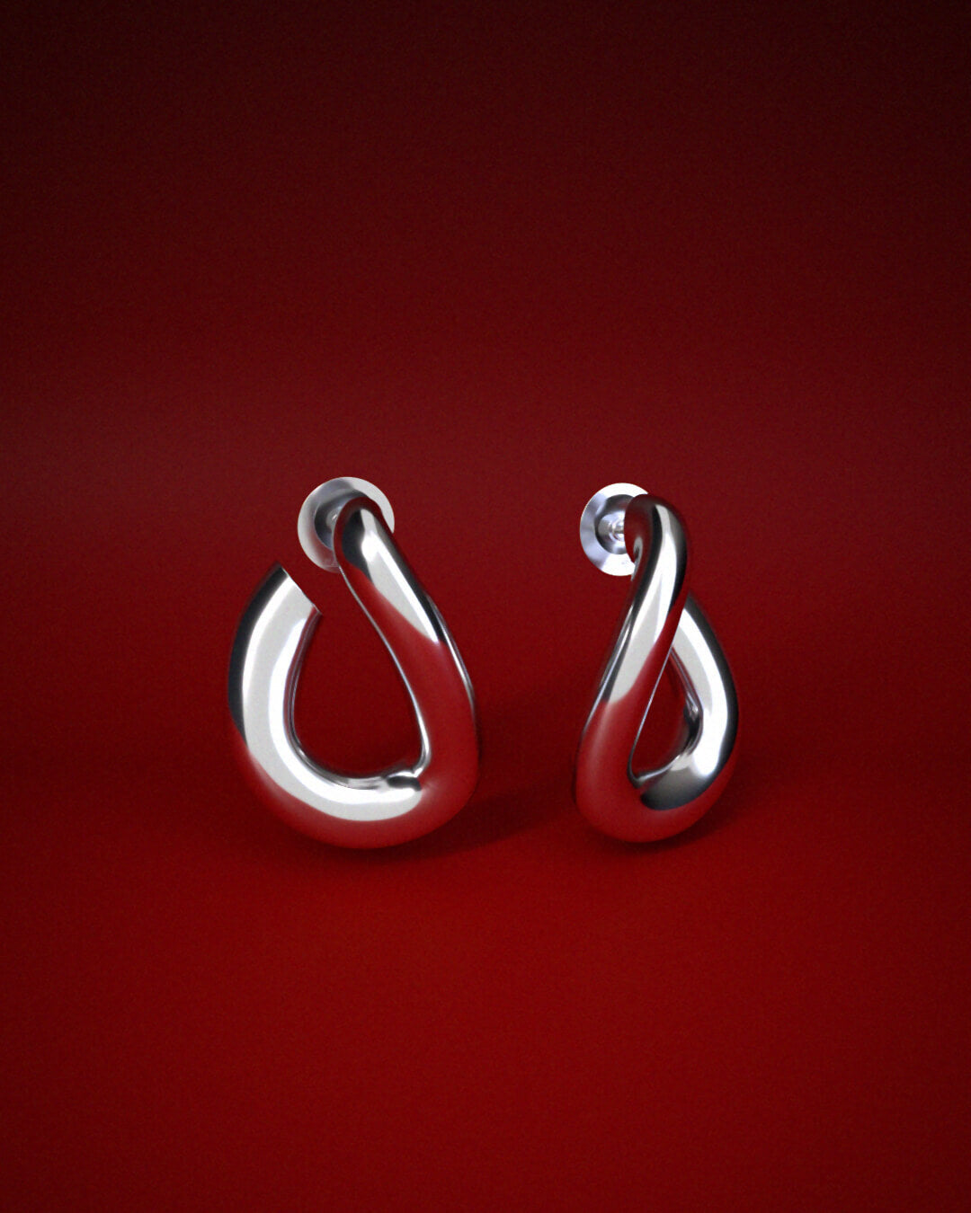 LOOP EARRINGS SILVER