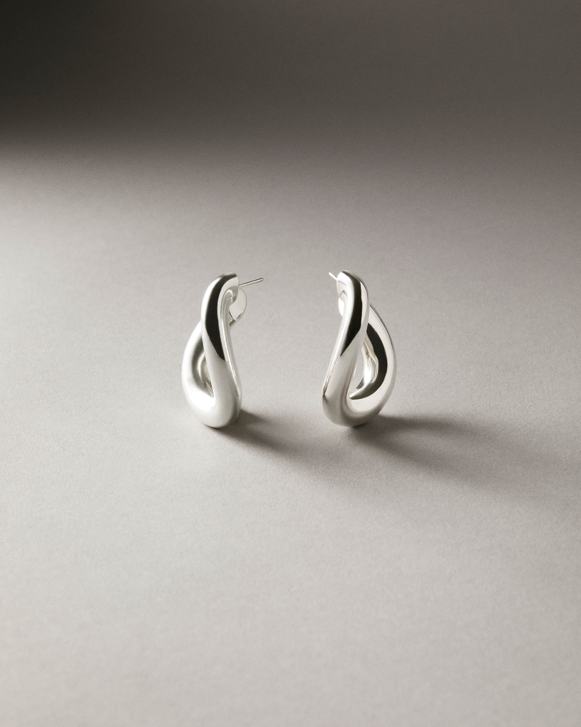 Nootka Loop Earrings Silver